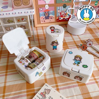 [TẶNG KÈM STICKER] Hộp lưu trũ mini đa năng để bàn chuyên dùng để cất những món nhỏ xinh