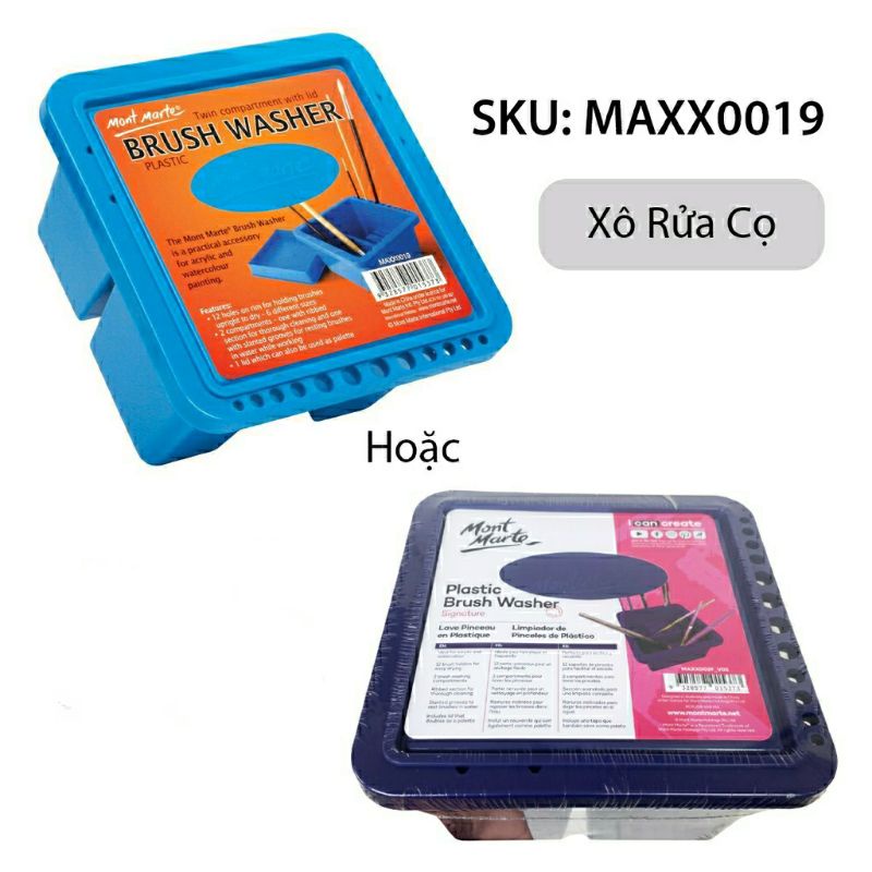 Xô Rữa Cọ, Ngâm Cọ Vẽ Tranh Mont Marte MAXX0019