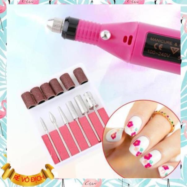 Máy mài mini cầm tay có tăng giảm tốc độ dùng làm nail, làm móng chân móng tay, làm thủ công mỹ nghệ