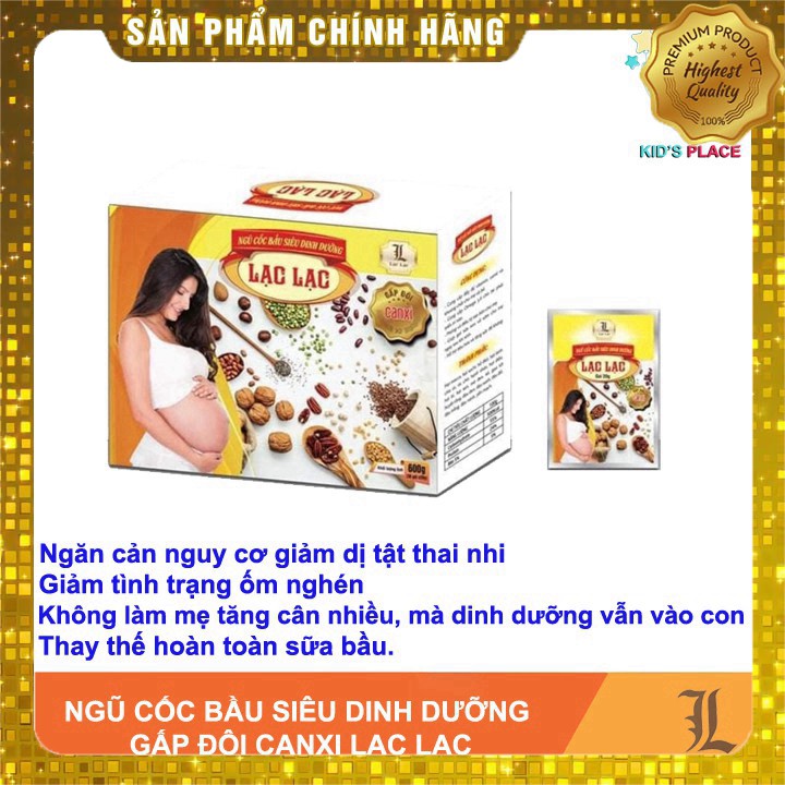 Ngũ cốc bầu siêu dinh dưỡng Lạc Lạc giảm ốm nghén, giúp xương của bé phát triển toàn diện, vào con nhiều hơn vào mẹ