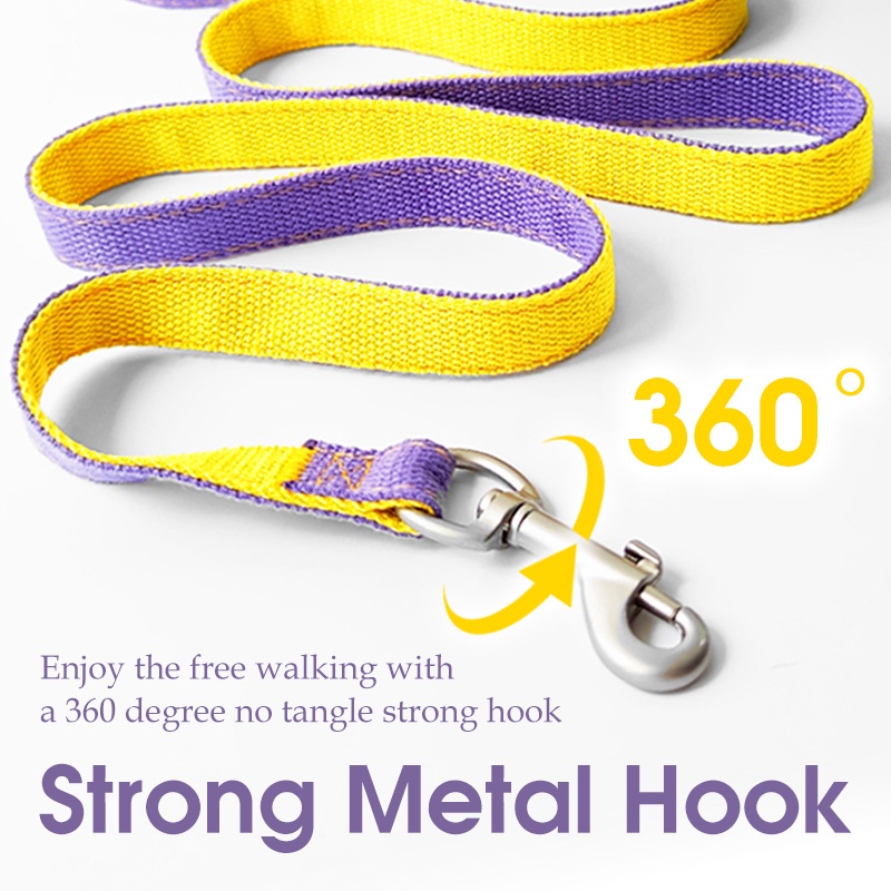 HamshMoc Bộ Dây Dắt Thú Cưng Đi Dạo Bằng Nylon Mềm Có Thể Điều Chỉnh