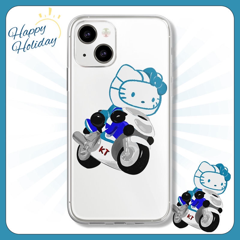 Ốp Điện Thoại Tpu Mềm Chống Sốc In Hình HELLO KITTY Cho iPhone 14 11 12 13 pro max XS X XR XSMax 7 8 6 6s plus SE 2020