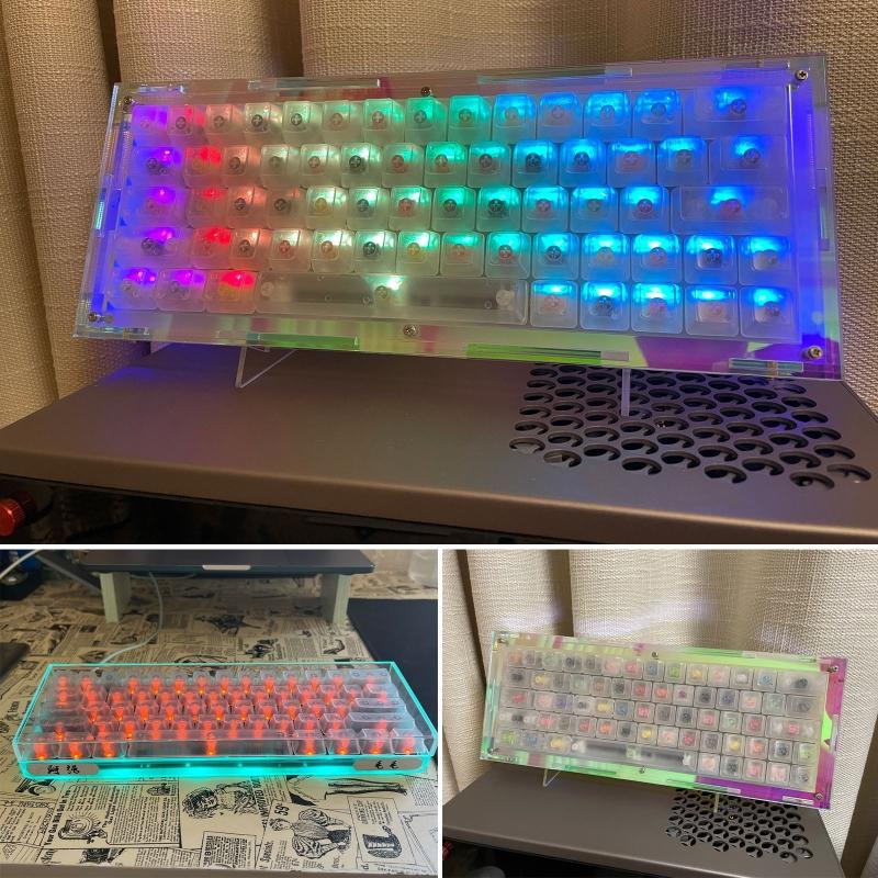 Bộ 104 phím cơ bằng ABS màu trơn trong suốt không phai màu