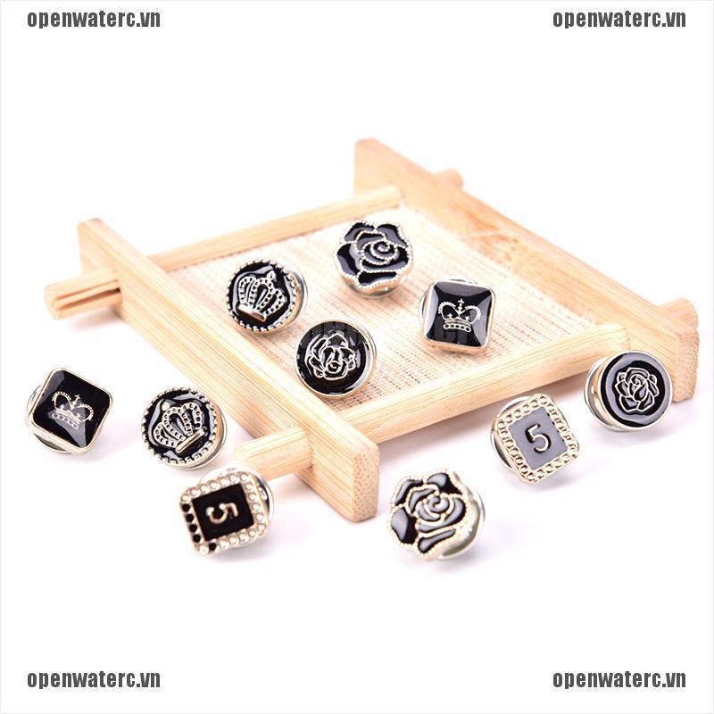 Set 10 Ghim Cài Áo Hình Hoa Đính Ngọc Trai Giả Thời Trang Cho Nữ