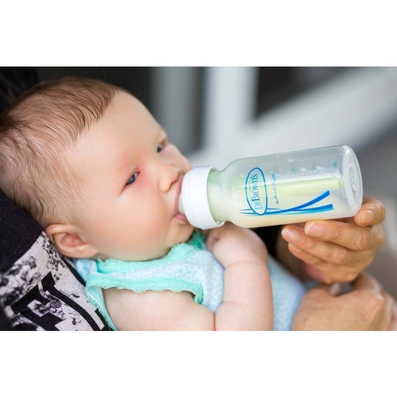 Bình sữa Dr Brown's Options Plus cổ rộng/hẹp/thường Núm ti siêu mềm, chống sặc hoàn hảo - Herbaby