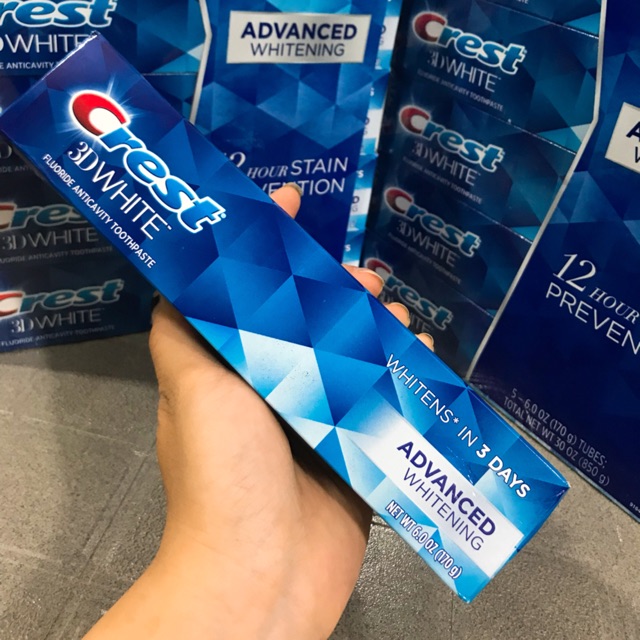 [CREST 3D] Kem đáng răng Crest 3D White dòng Advance Whitening