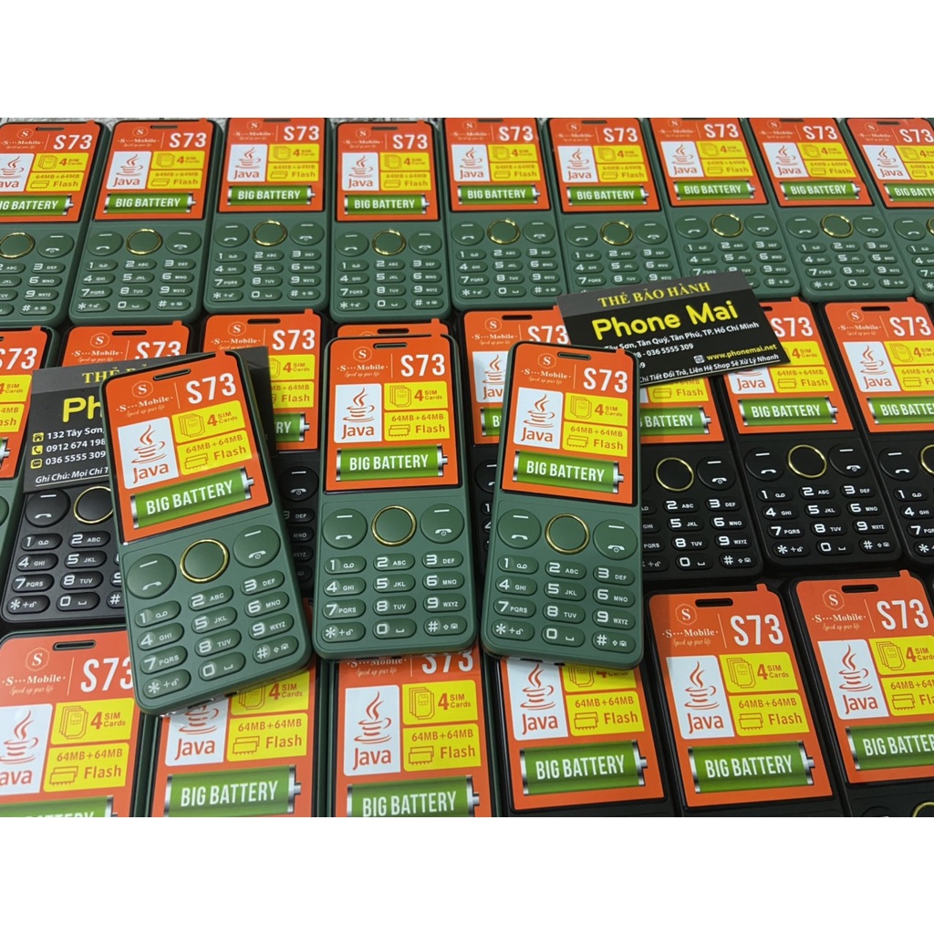 Điện Thoại 4 Sim Loa To Pin Khủng S73