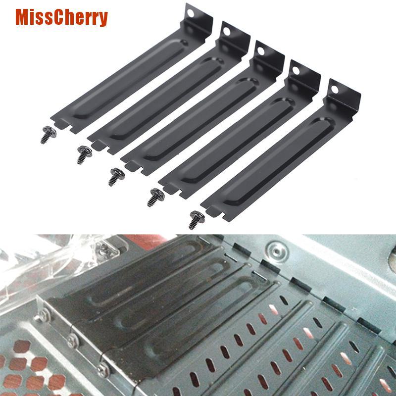 Set 5 tấm đỡ đậy khe cắm Pci và ốc vít tiện lợi
