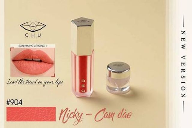 Son Nhung 3 In 1 Chulipstic [Chucosmetic] – Bảng màu cực chất và đẹp