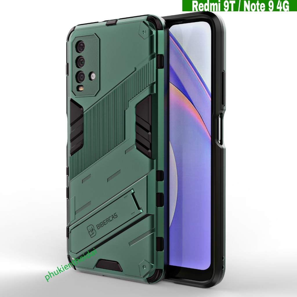 Ốp lưng Redmi 9T / Redmi Note 9 4G Iron Man Ver 2 chống sốc giá đỡ xem phim bảo vệ toàn diện