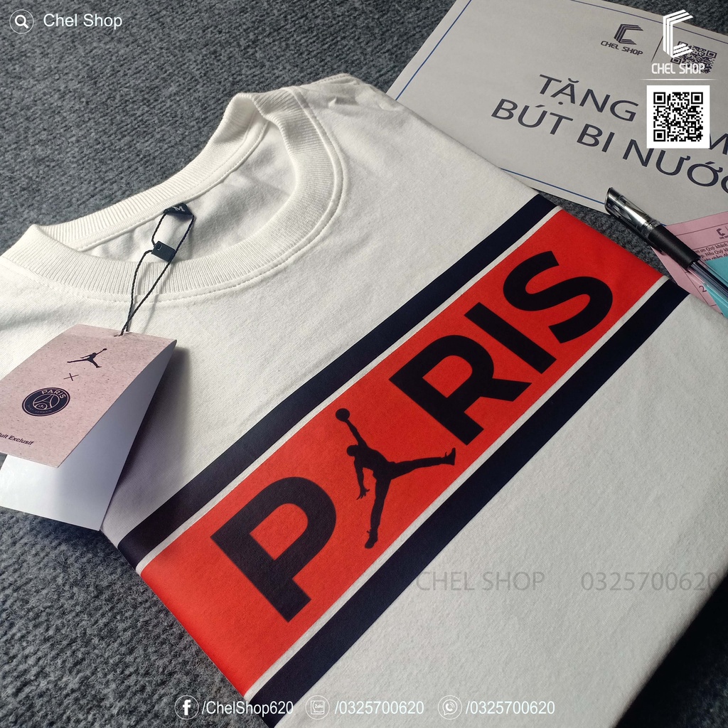 Áo thun cao cấp Paris PSG 100% cotton