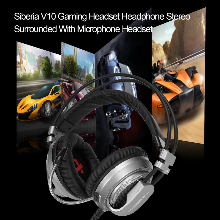 Tai Nghe Trùm Đầu Chơi Game Siberia V10 Kèm Mic