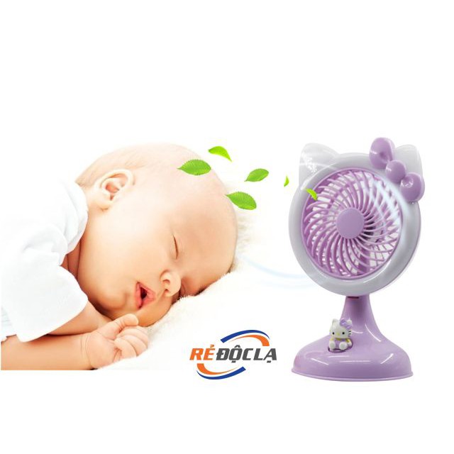 Quạt sạc mini Small Fan kute siêu mát kèm đèn