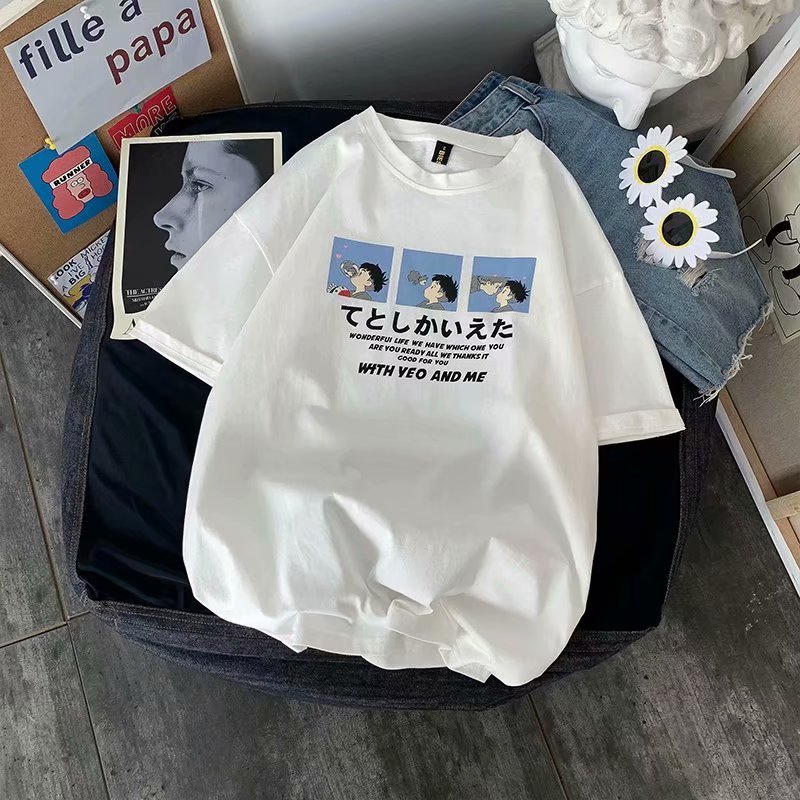 Áo Thun Ngắn Tay Phong Cách Năng Động Trẻ Trung Size M-5Xl