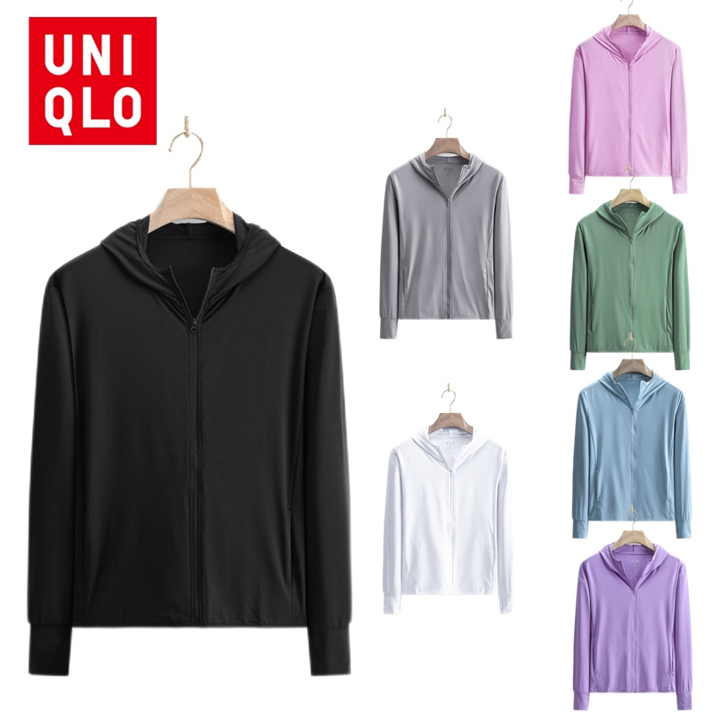 Áo khoác nữ Uniqlo Nhanh khô thoáng khí Áo khoác chống nắng Áo khoác chống nắng gió UV chống nắng