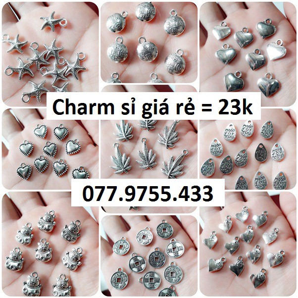 Sỉ Charm Bạc Cổ : 50 gram = 23k / 1 gói [ cung cấp sỉ 077.9755.433 ]