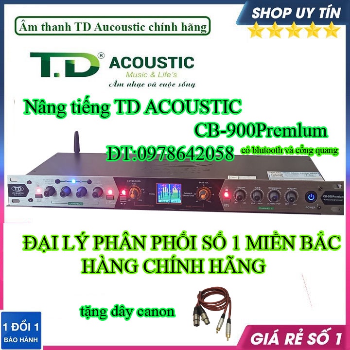 NÂNG TIẾNG TD Acoustic CB-900 Premium hàng chính hãng 2023 có cổng quang và blutooth