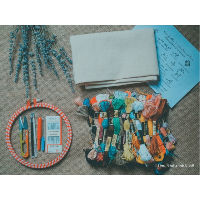 Set dụng cụ thêu cơ bản cho người mới bắt đầu
