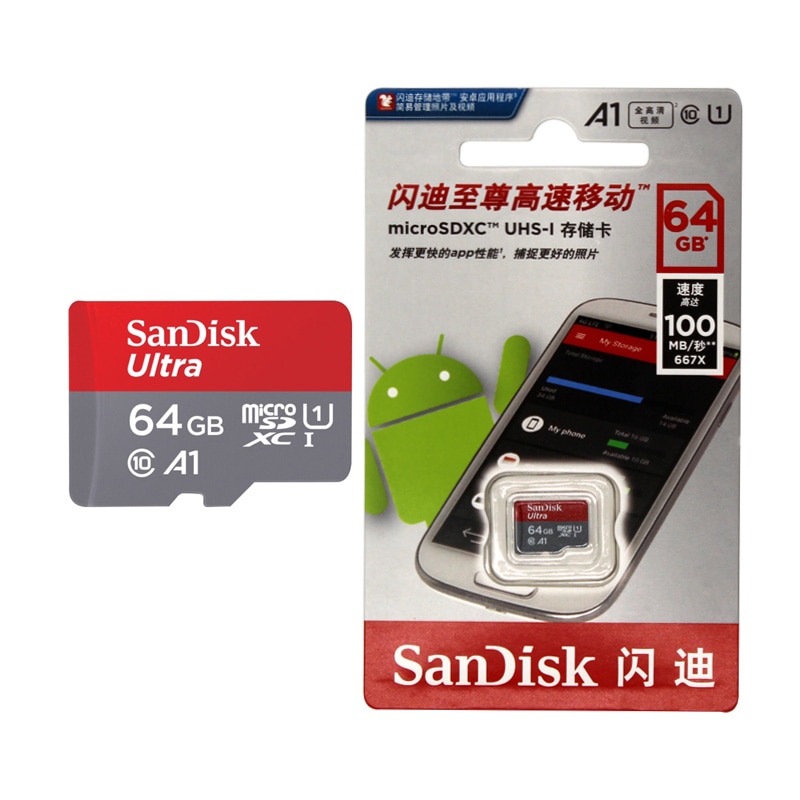 Thẻ Nhớ Sd Sandisk-Micro 10, 100%, Thẻ Tf 16gb, 32gb, 64gb, 128gb, 98 Mb / S