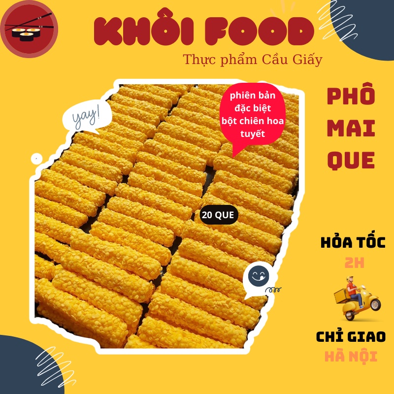 Phô mai que mozzarella cho bé kéo sợi phiên bản mix bột chiên xù hoa tuyết vị lạ (20 que)