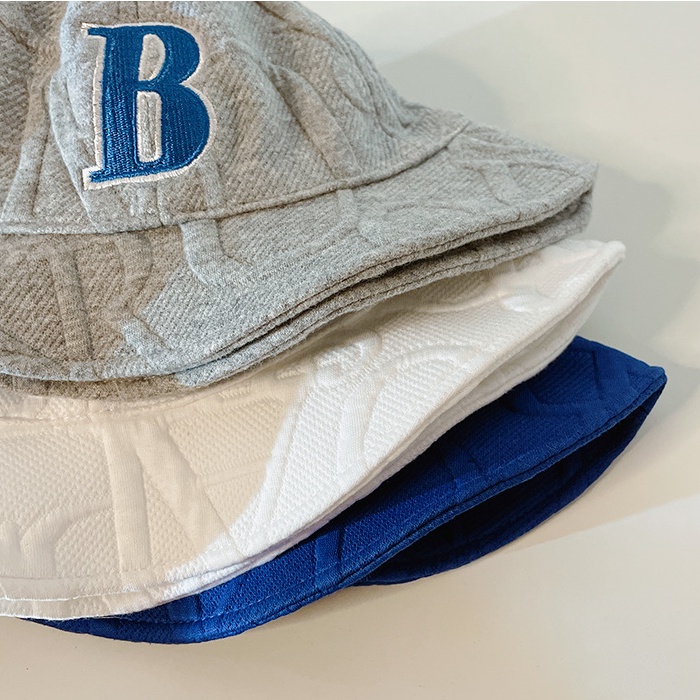 Nón Tai Bèo Màu Trơn Thêu Chữ B Thời Trang Hàn Quốc Xinh Xắn Cho Bé