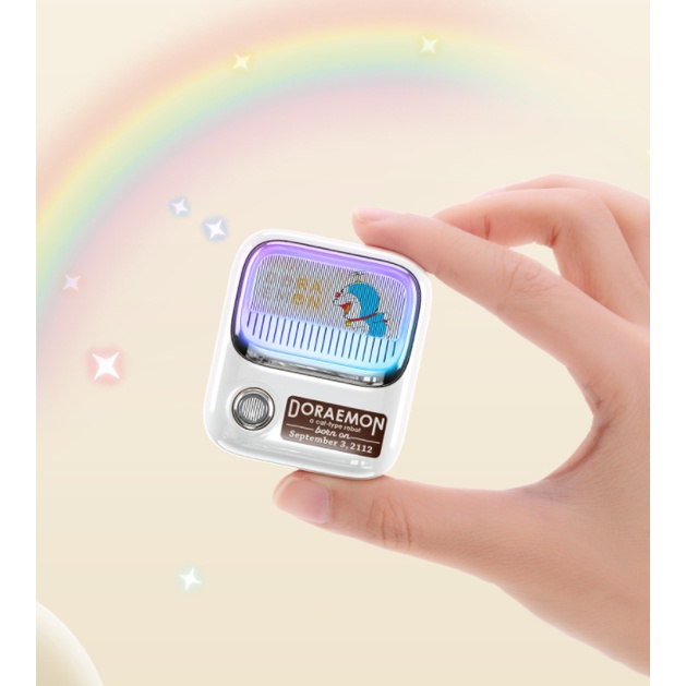 ROCK Doraemon Bluetooth Headset In-Ear Wireless Binaural Stereo Sports Retro TWS Bluetooth Headset