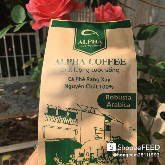 Cà phê nguyên chất robusta + Arabica Cầu Đất