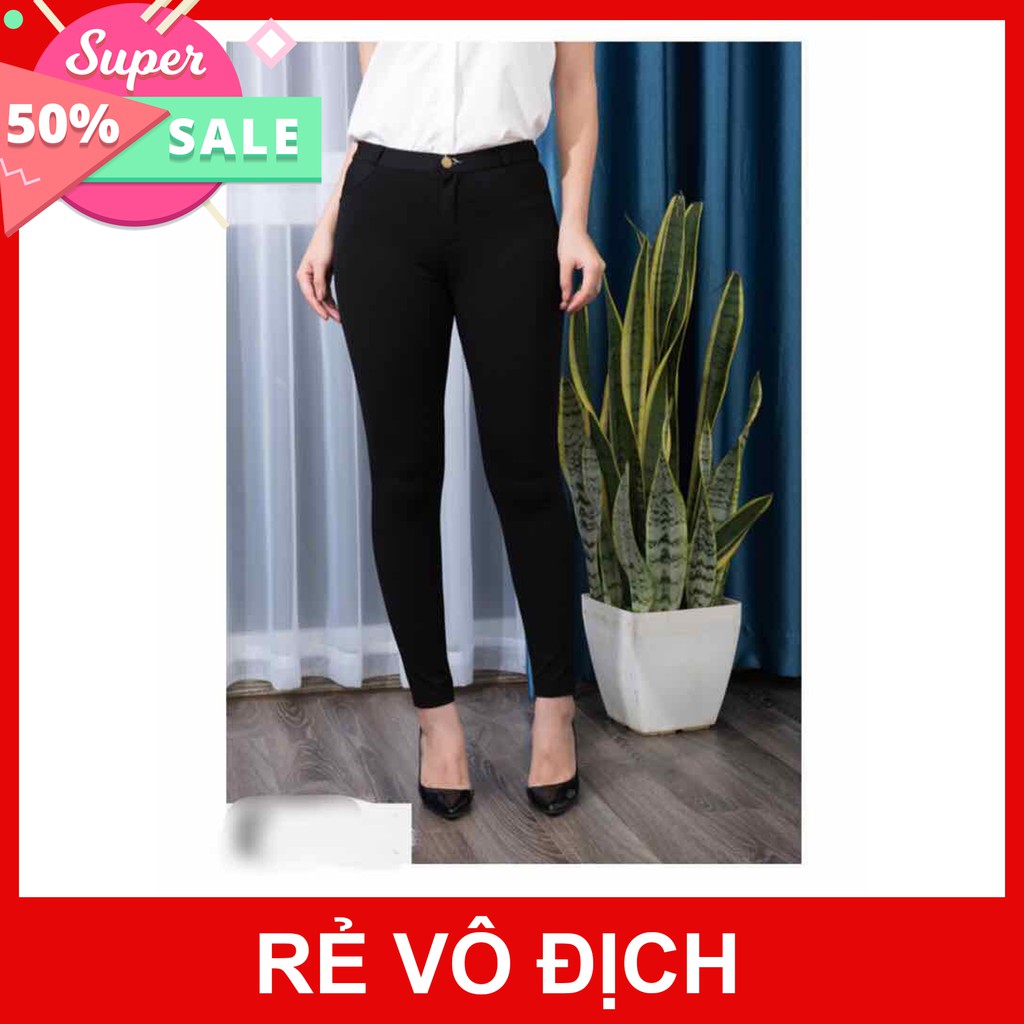 QUẦN TREGGING CẠP KHÓA VẢI COTTON CO GIÃN 4C