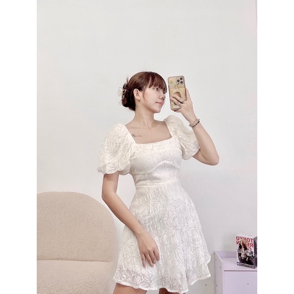 Đầm hoa xô 3D  H73
