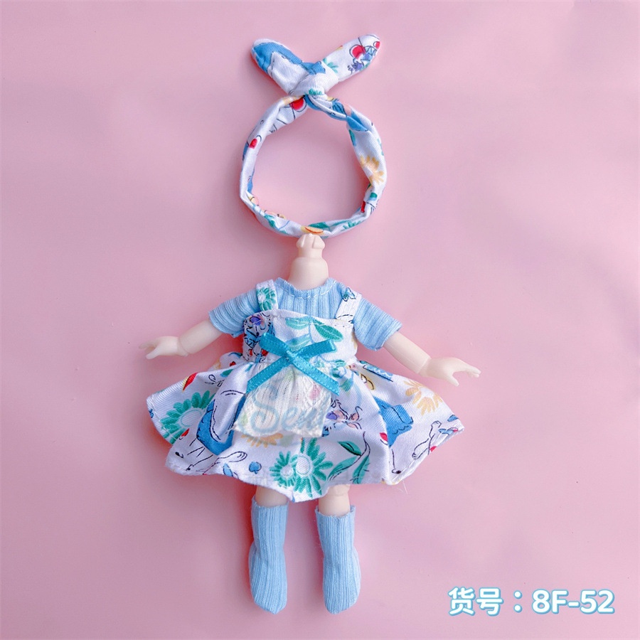 Bộ Quần Áo Cho Búp Bê Bjd 16-17cm Tỉ Lệ 1 / 8