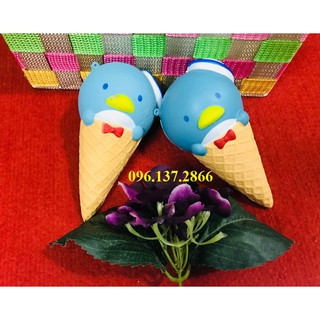( ốc vịt) SQUISHY kem Ốc quế vịt xanh - đáng yêu hết cỡ   ( nguyenhuyen9916 )