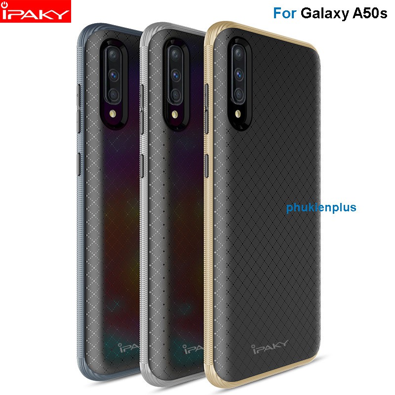 Ốp lưng Samsung Galaxy A50s hiệu ipaky Neo Carbon Case