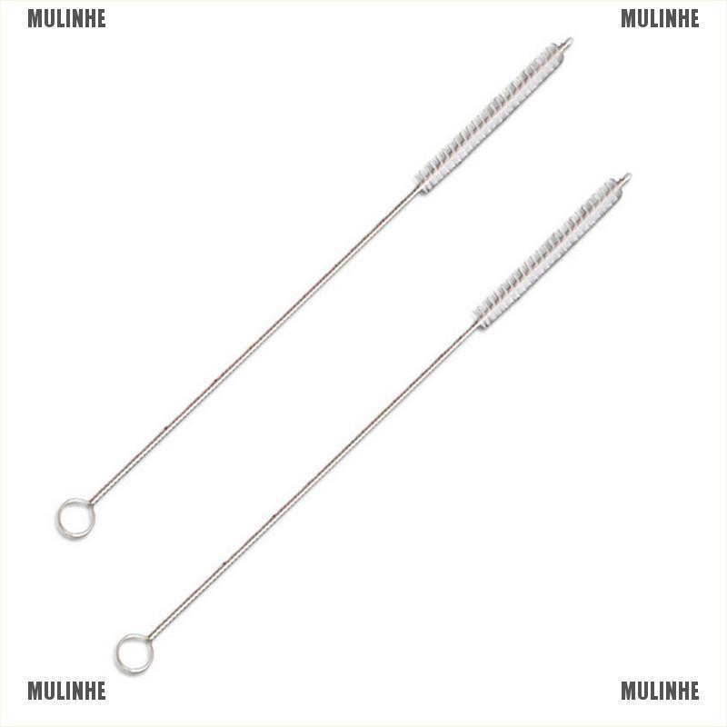 Mới Set 2 Cọ Vệ Sinh Ống Hút 17cm Bằng Thép Không Gỉ