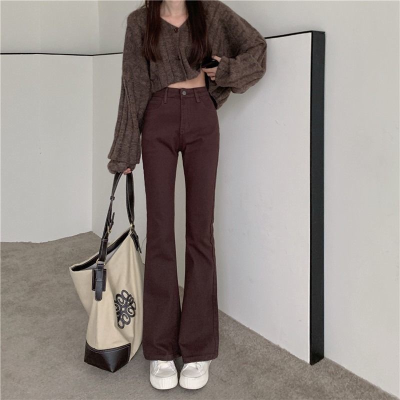 Quần Jean Dài Dáng Ôm Phong Cách retro Thời Trang Xuân Hè Dành Cho Nữ