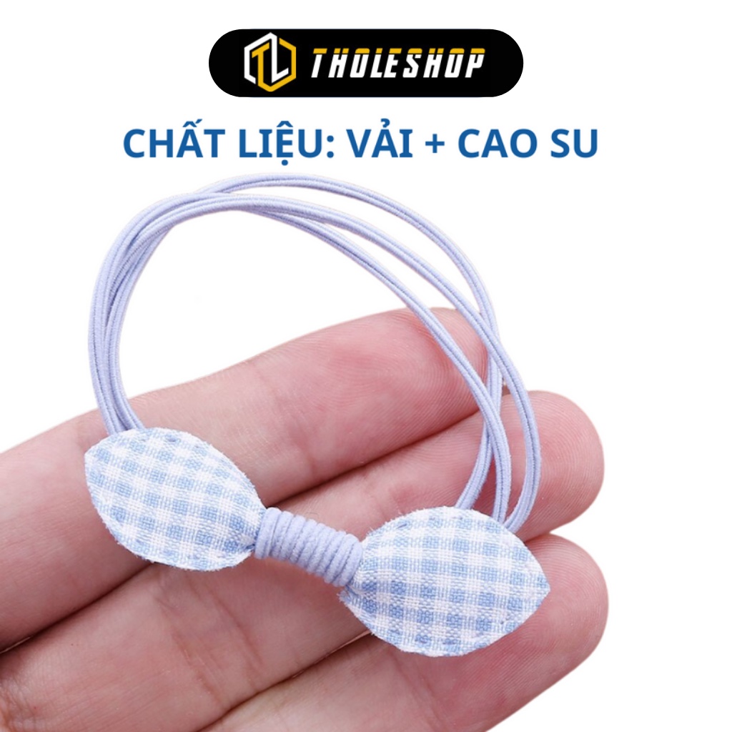 Dây Thun Cột Tóc - Dây Buộc Tóc Phối Nơ Hàn Quốc Dễ Thương Cho Nữ, Giao Ngẫu Nhiên 1072