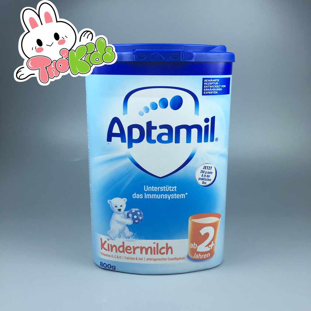 Sữa Aptamil Kindermilch 1+ và 2+ ,  Loại 800g - Aptamil Đức Hàng Nội Địa
