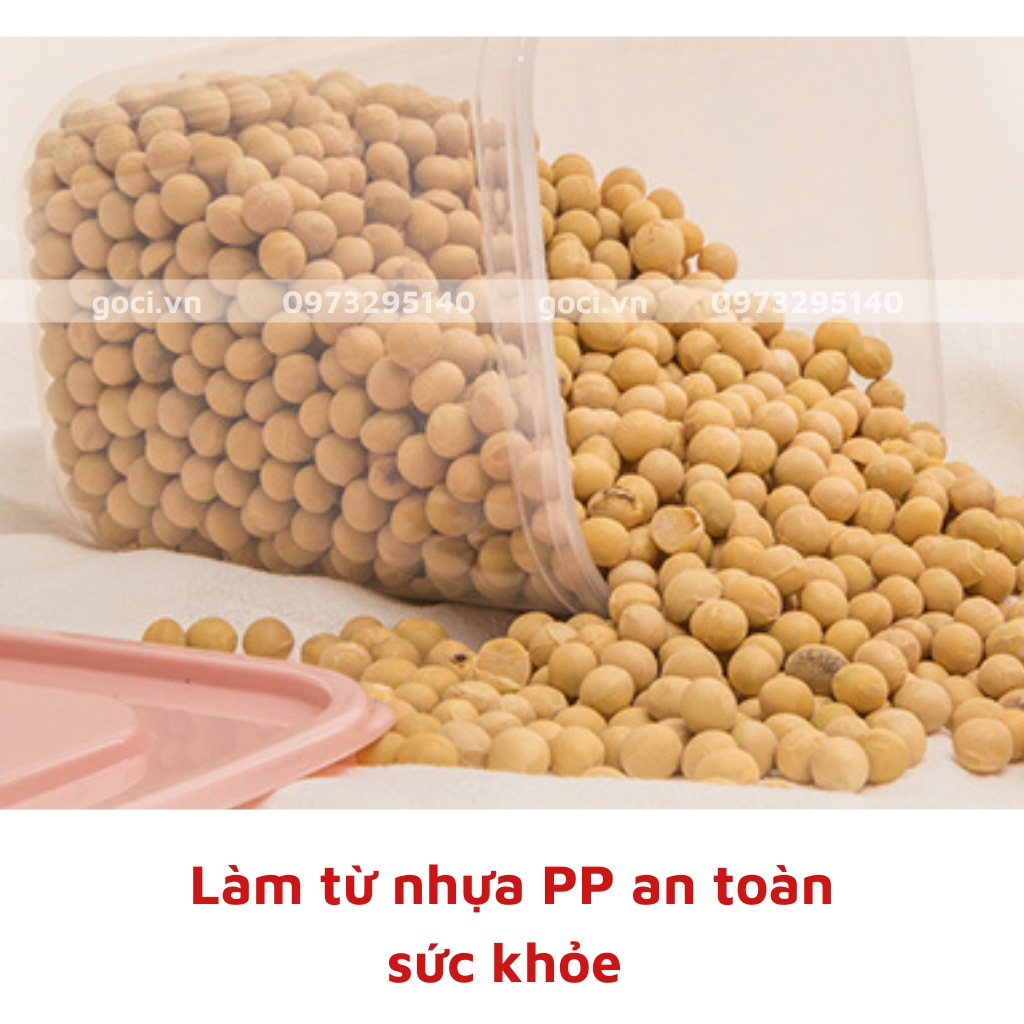 Hộp đựng thực phẩm bộ 17 món có nắp an toàn khi sử dụng nhiệt độ cao nhiều kích cỡ