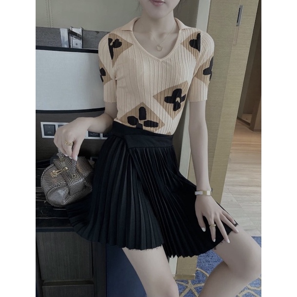 ÁO LEN NỮ GÂN CÓ CỔ THU ĐÔNG SANG CHẢNH MẶC KÈM VEST, BLAZER | BigBuy360 - bigbuy360.vn
