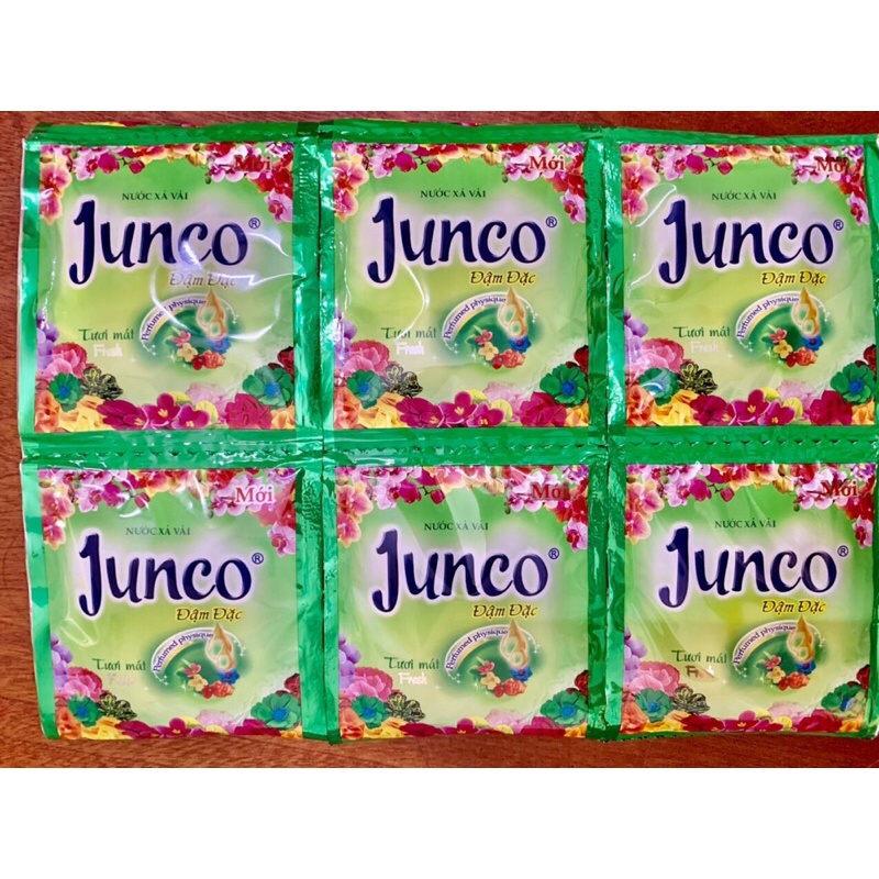 Combo Nước xả vải Junco tươi mát fresh 30gói