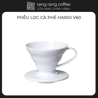 Phễu lọc cà phê hario v60 sứ trắng - 1 cups - size 1