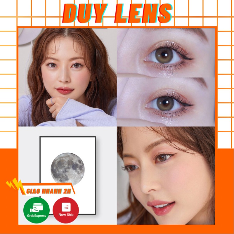 Lens Độ Cherry Gray ❤️FREESHIP❤️ Kính Áp Tròng Cận Loạn Hàn Quốc- Contact Lens Xám Tây Thời Trang 1 Năm Màu Đẹp Tự Nhiên