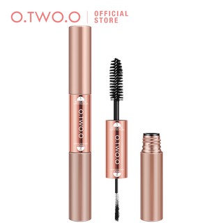Mascara O.TWO.O 2 trong 1 với đầu cọ sợi tơ 4D chống thấm nước lâu trôi nhanh khô 33g