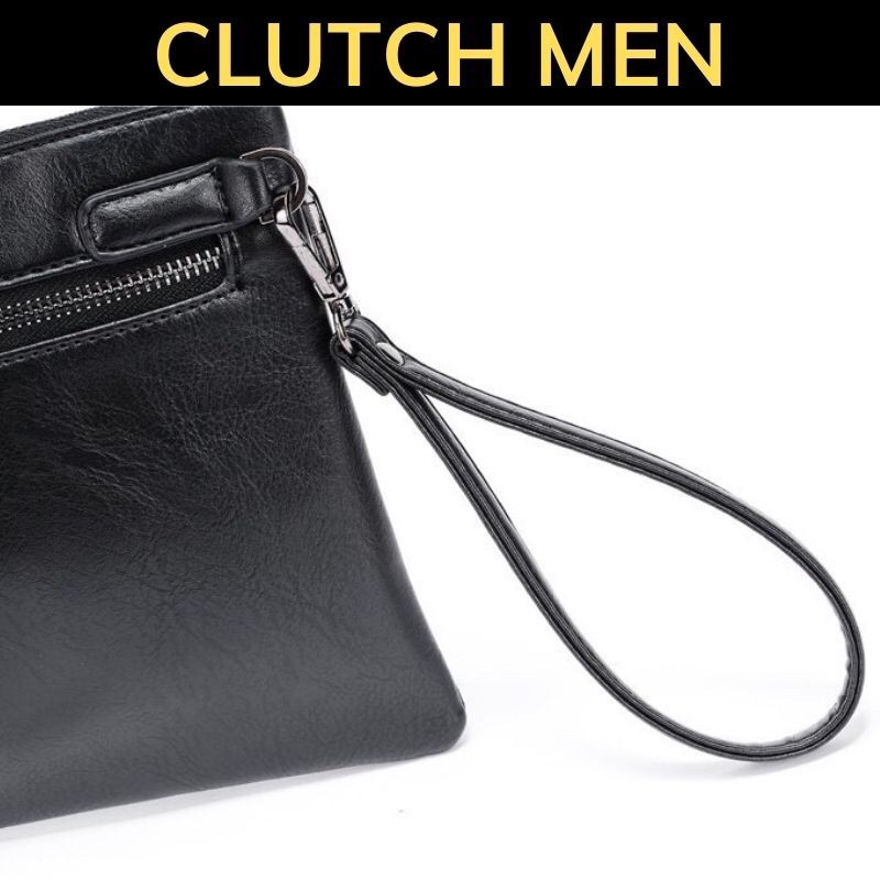 Ví cầm tay Nam -BH 24 tháng- clutch Nam phong cách Hàn Quốc-ngăn chứa đồ siêu rộng