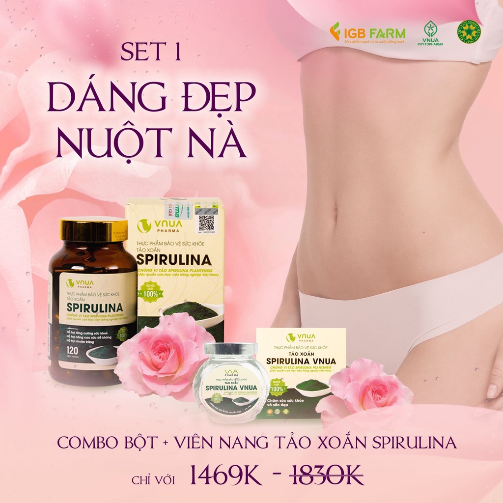 Tảo xoắn Spirulina Vnua - Sản phẩm nghiên cứu thuộc Học viện Nông nghiệp Việt Nam