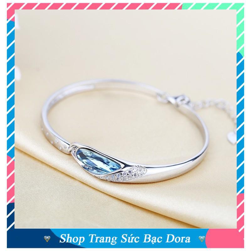 Lắc Tay Kiềng Bạc S925 | Vòng Tay Bạc Nữ Huyền Thoại Biển Xanh/phụ kiện trang sức/vòng bạc/phụ kiện thời trang/vòng tay