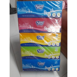 Giấy pulppy hộp 180 tờ combo 5 hộp