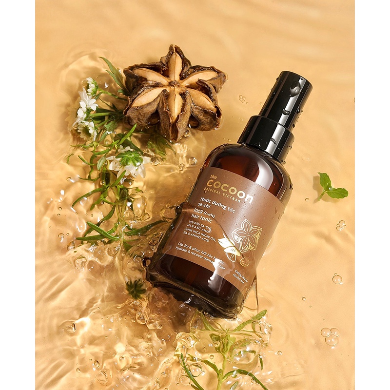 Nước Dưỡng Tóc Cocoon Sa-Chi Cấp Ẩm, Phục Hồi Hư Tổn 140ml