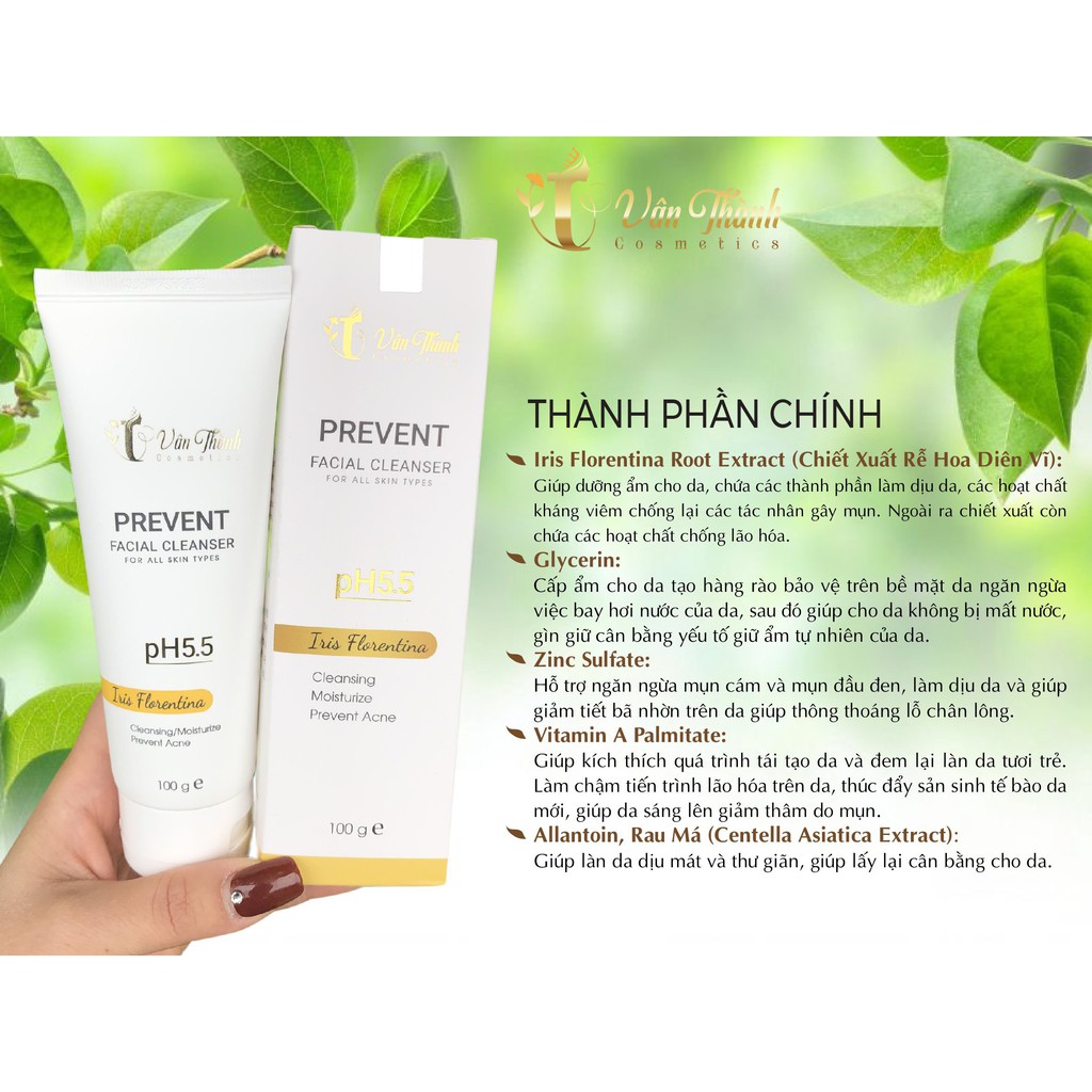 [CHÍNH HÃNG] Sữa Rửa Mặt Dưỡng Ẩm Prevent, dạng gel, Gel Rửa Mặt Dưỡng Trắng, Dịu Nhẹ, Sạch Sâu, Cân Băng Độ Ẩm, PH 5.5 | BigBuy360 - bigbuy360.vn