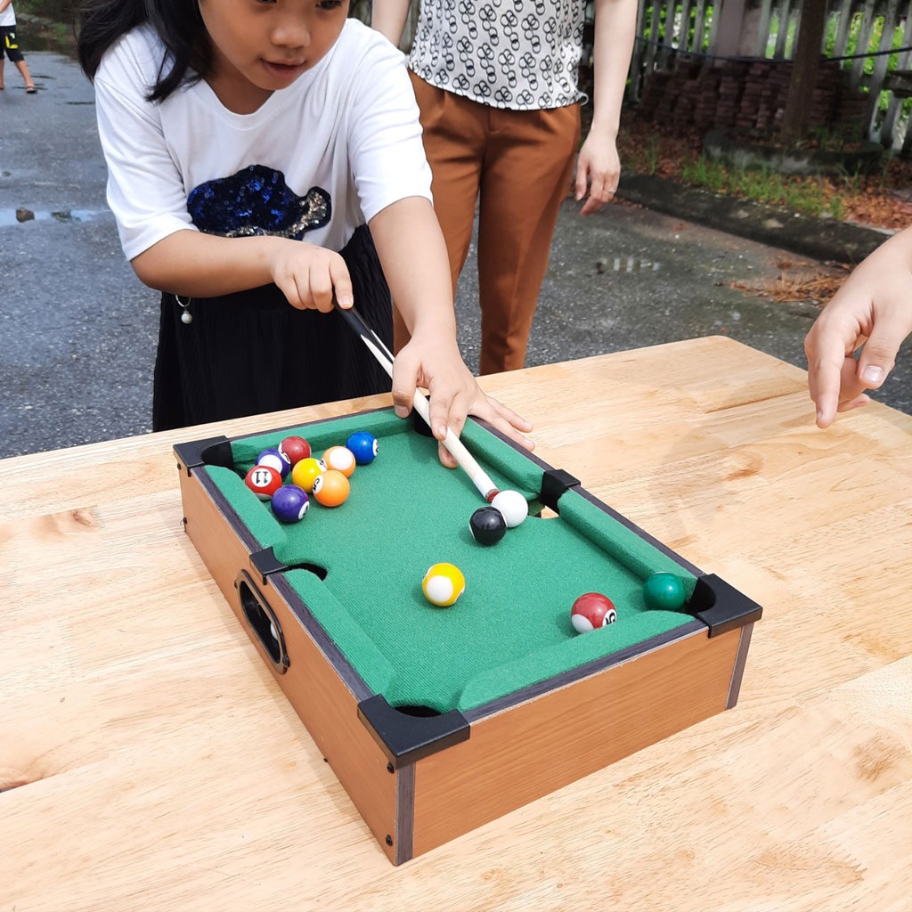Bàn Bida mini bằng Gỗ giá Rẻ Bảo hành 6 tháng kích thước: 69x37x22 cm