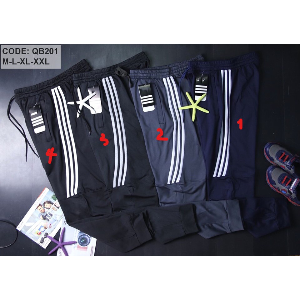 Quần Jogger nam thể thao thêu logo VNXK/men's jogger pants embroidered logo export